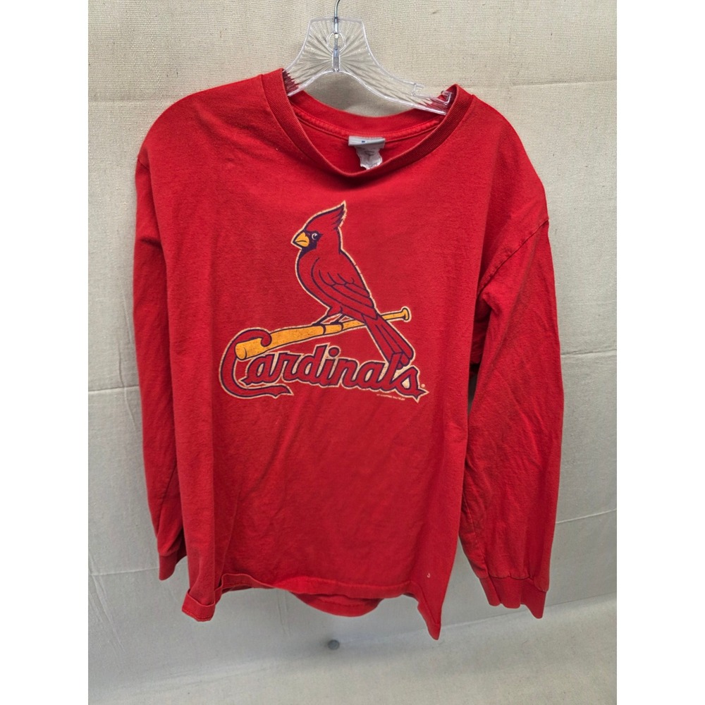 Vintage MLB St Louis Cardinals Red Long Sleeve T-Shirt Large Genuine Merchandise